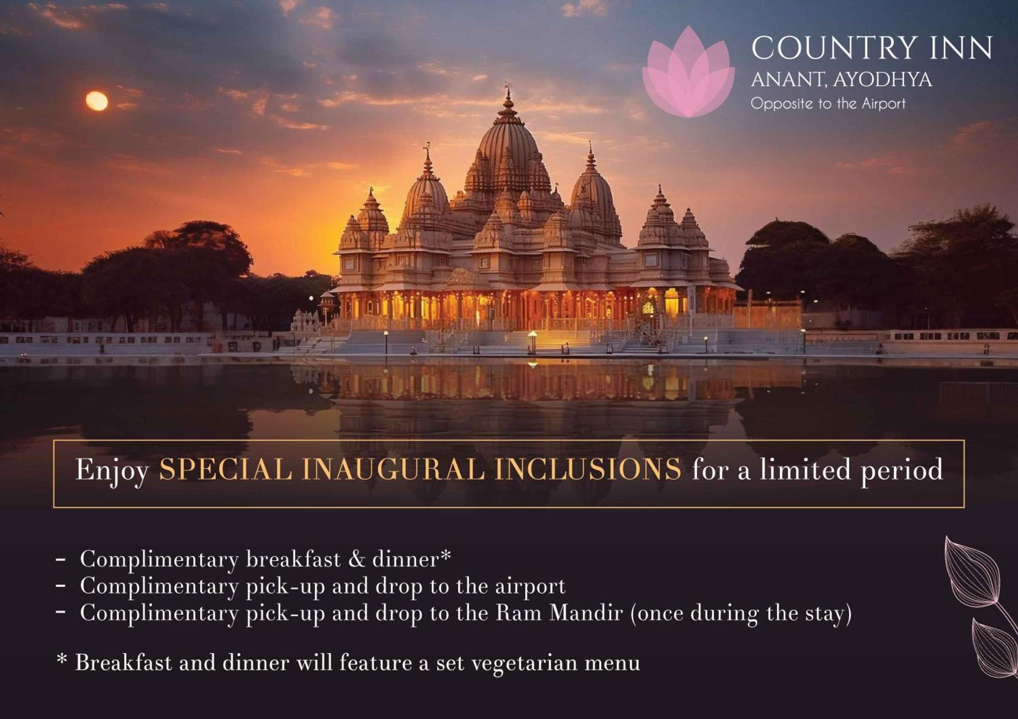 Country Inn Ayodhya - Opposite Airport Exterior foto