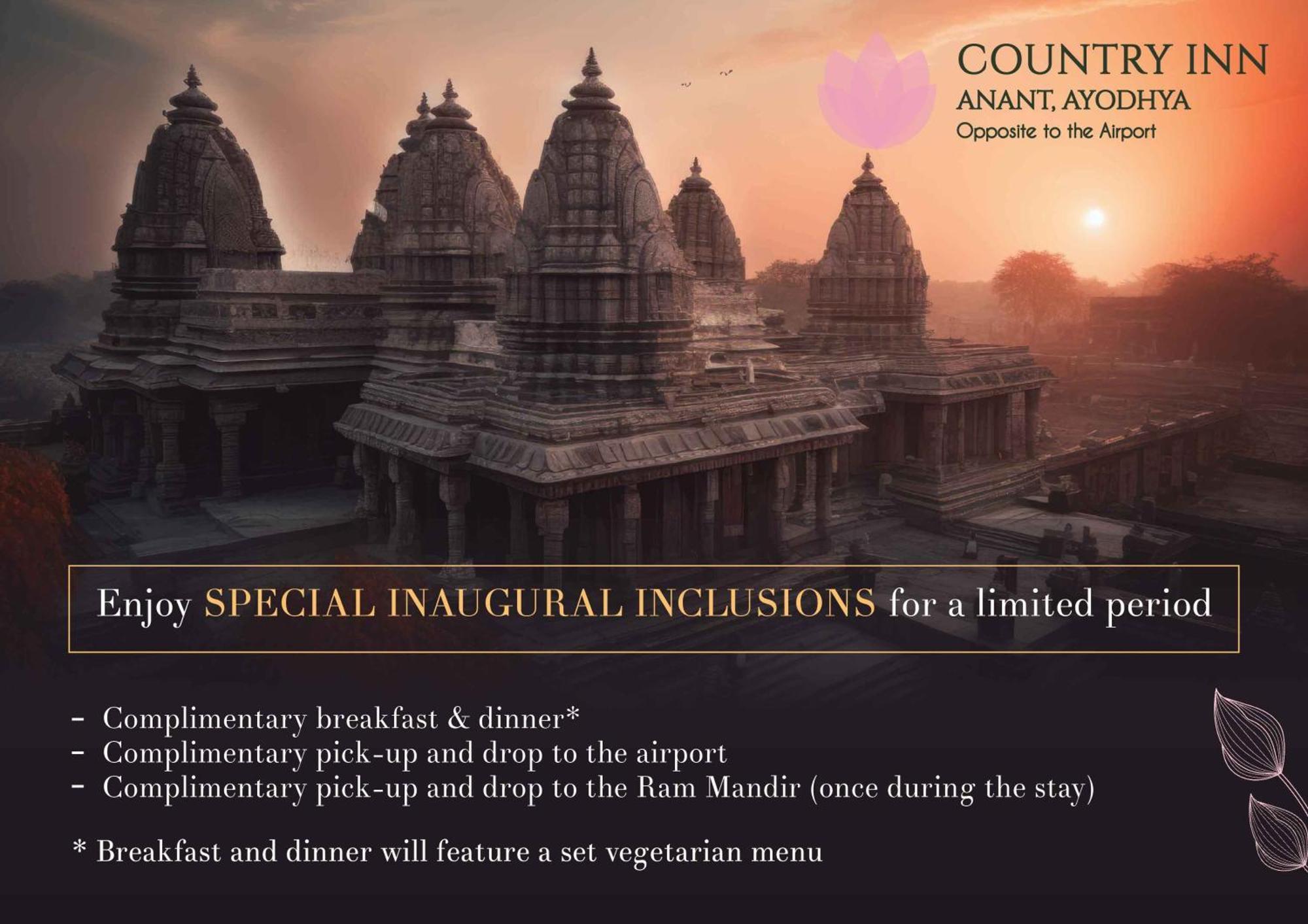 Country Inn Ayodhya - Opposite Airport Exterior foto